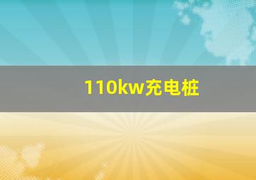 110kw充电桩