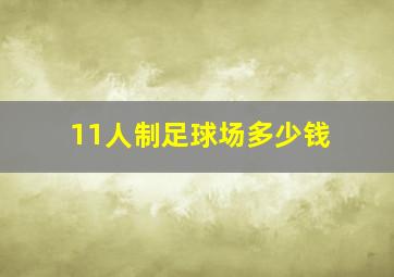 11人制足球场多少钱