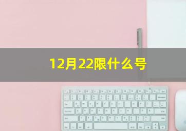 12月22限什么号