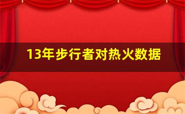 13年步行者对热火数据