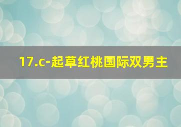 17.c-起草红桃国际双男主