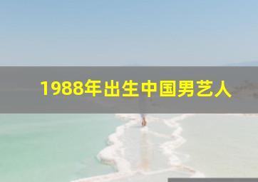 1988年出生中国男艺人