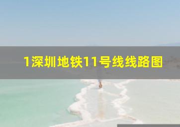 1深圳地铁11号线线路图