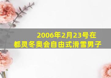 2006年2月23号在都灵冬奥会自由式滑雪男子