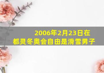 2006年2月23日在都灵冬奥会自由是滑雪男子