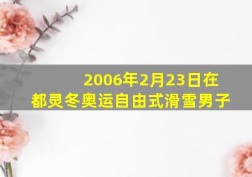 2006年2月23日在都灵冬奥运自由式滑雪男子