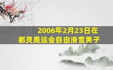 2006年2月23日在都灵奥运会自由滑雪男子