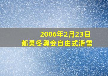 2006年2月23日都灵冬奥会自由式滑雪