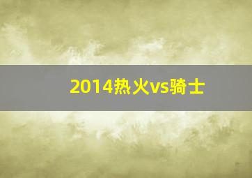 2014热火vs骑士