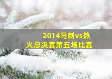 2014马刺vs热火总决赛第五场比赛