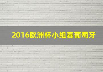 2016欧洲杯小组赛葡萄牙