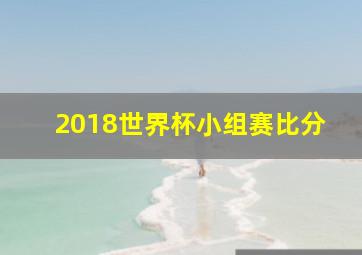 2018世界杯小组赛比分