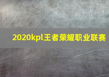 2020kpl王者荣耀职业联赛