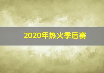 2020年热火季后赛