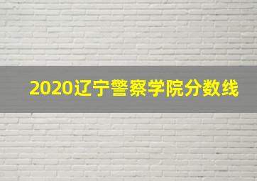 2020辽宁警察学院分数线