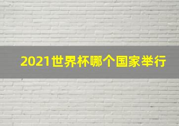 2021世界杯哪个国家举行