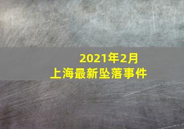 2021年2月上海最新坠落事件