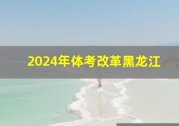 2024年体考改革黑龙江