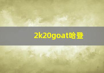 2k20goat哈登