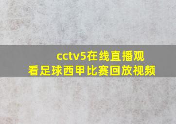 cctv5在线直播观看足球西甲比赛回放视频