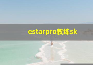 estarpro教练sk