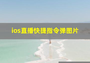 ios直播快捷指令弹图片