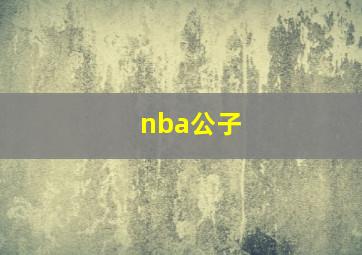 nba公子