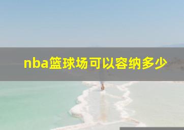 nba篮球场可以容纳多少