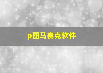 p图马赛克软件