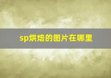 sp烘焙的图片在哪里