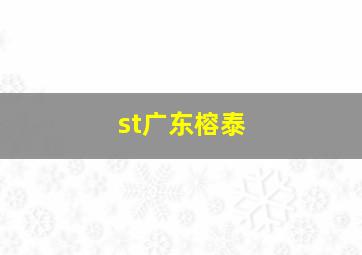 st广东榕泰