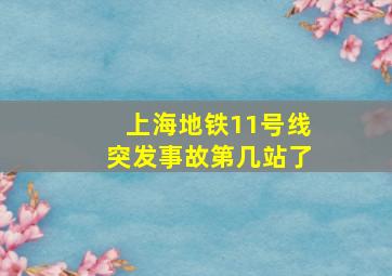 上海地铁11号线突发事故第几站了