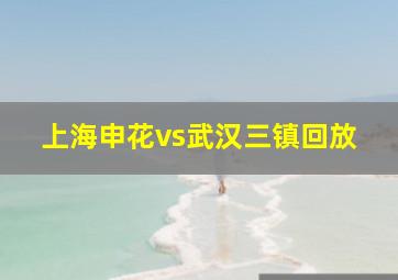 上海申花vs武汉三镇回放