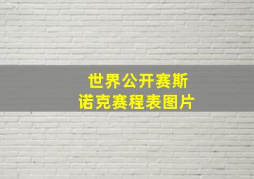 世界公开赛斯诺克赛程表图片