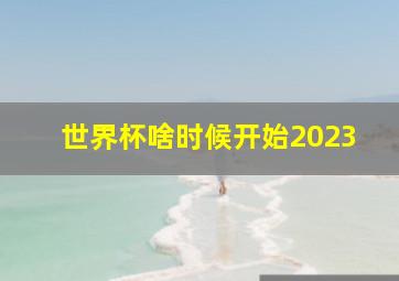 世界杯啥时候开始2023