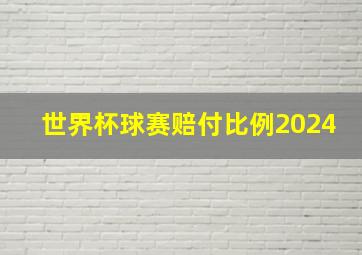 世界杯球赛赔付比例2024