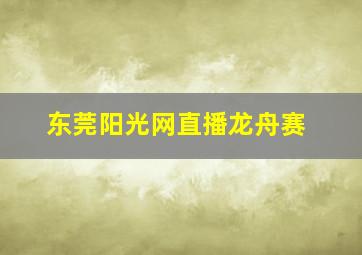 东莞阳光网直播龙舟赛