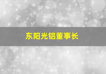 东阳光铝董事长