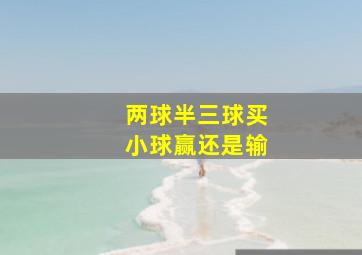 两球半三球买小球赢还是输