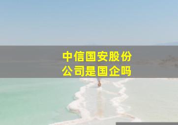 中信国安股份公司是国企吗