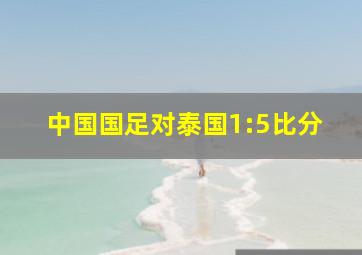 中国国足对泰国1:5比分