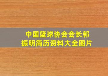 中国篮球协会会长郭振明简历资料大全图片