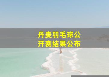 丹麦羽毛球公开赛结果公布