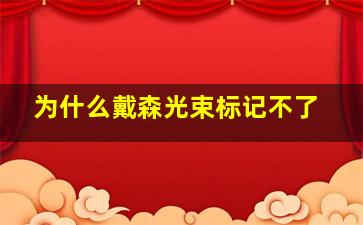 为什么戴森光束标记不了