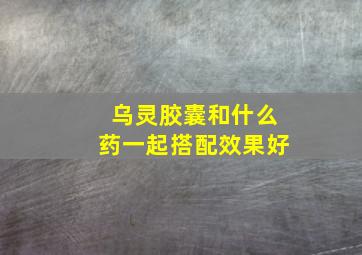 乌灵胶囊和什么药一起搭配效果好