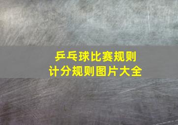 乒乓球比赛规则计分规则图片大全