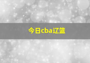 今日cba辽篮