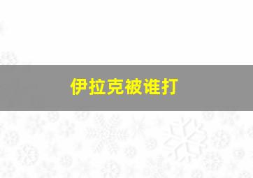 伊拉克被谁打