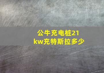 公牛充电桩21kw充特斯拉多少