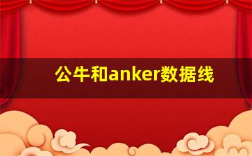 公牛和anker数据线